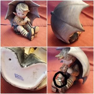 Hummel boy with umbrella handle is missin